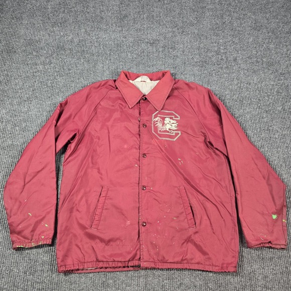 Vintage South‎ Carolina Gamecocks Jacket Mens Large NCAA College Chalk Line 80s - Picture 1 of 14